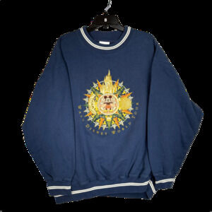 RARE 90s Vintage Our Disney World Mickey Mouse Castle Graphic Sweatshirt XXL